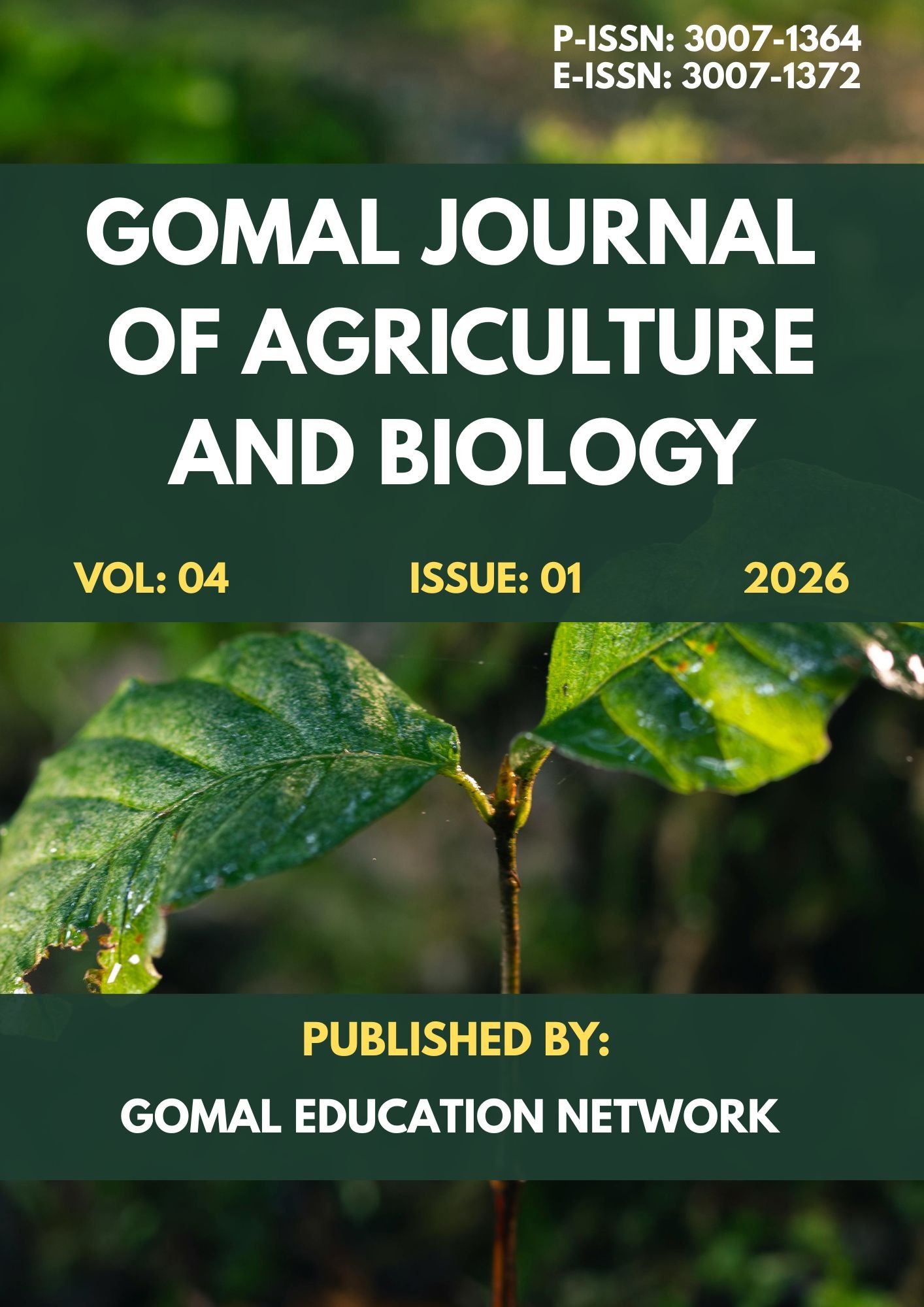 					View Vol. 4 No. 1 (2026): Gomal Journal of Agriculture and Biology
				